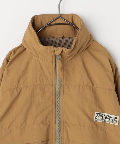 ジュニア対応】フードがしまえるマウンテンジャケット（ナイロン