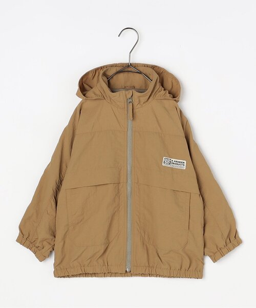ジュニア対応】フードがしまえるマウンテンジャケット（ナイロン