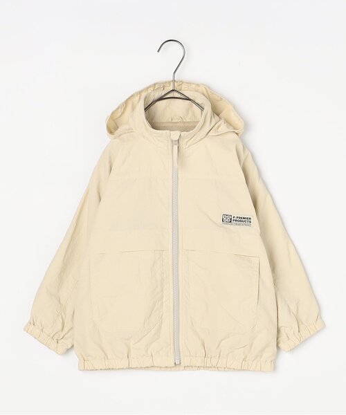 ジュニア対応】フードがしまえるマウンテンジャケット（ナイロン