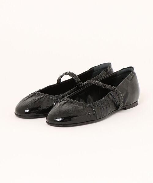 inter-chaussures(インターショシュール)の「【INTER-CHAUSSURES】ラウンドトウギャザーバレエシューズ(I51512)(バレエシューズ・レディース・ブラック系その他・36/37/35/38)」の4枚目の写真
