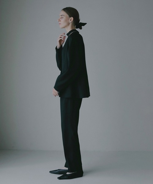 MANOF（マノフ）の「HIGH WAIST TAPERED PANTS（その他パンツ・レディース・ベージュ/ブラック・S/M）」の6枚目の写真