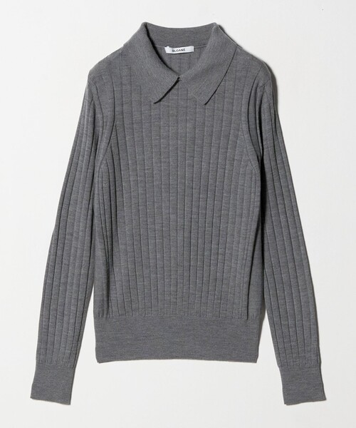 SLOANE＞ワイドリブ ポロニット（ニット/セーター）｜UNITED ARROWS