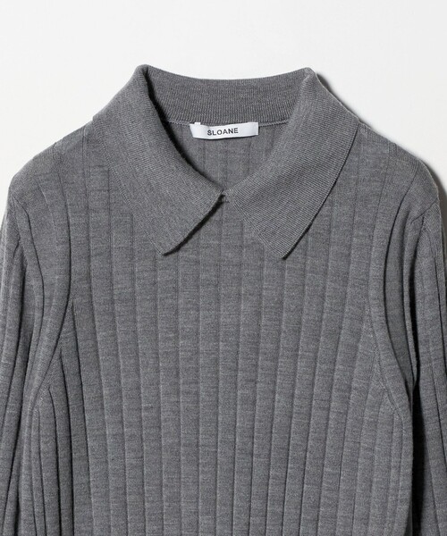 SLOANE＞ワイドリブ ポロニット（ニット/セーター）｜UNITED ARROWS