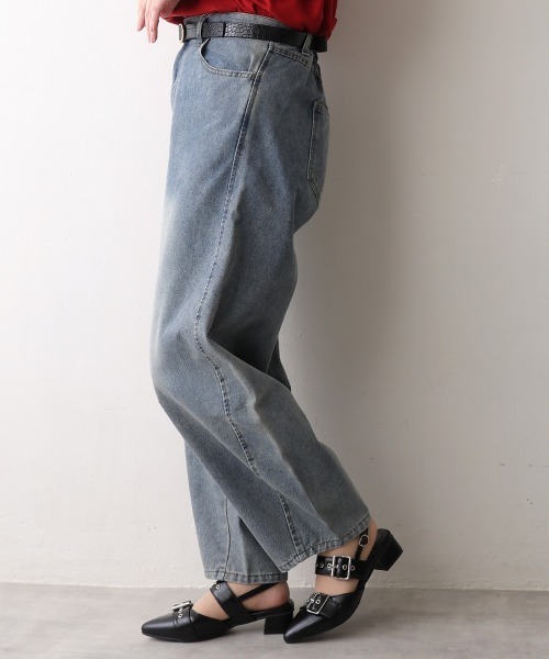 DEMETER(デメテル)の「【新色追加】ポインテッドトゥ バックルベルト ストラップパンプス(パンプス・レディース・ブラック/シルバー/ワインレッド/ホワイト/レオパード/カモフラージュ・LL/L/M/S)」の21枚目の写真