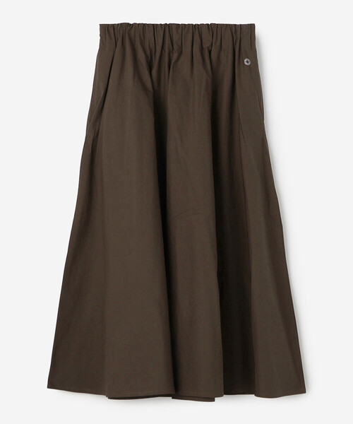 ORCIVAL（オーシバル）の「ORCIVAL | ウエストギャザースカート WOMEN（スカート・レディース・ダークブラウン/ブラック/キャメル・1）」の5枚目の写真