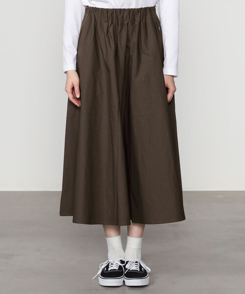 ORCIVAL（オーシバル）の「ORCIVAL | ウエストギャザースカート WOMEN（スカート・レディース・ダークブラウン/ブラック/キャメル・1）」の10枚目の写真