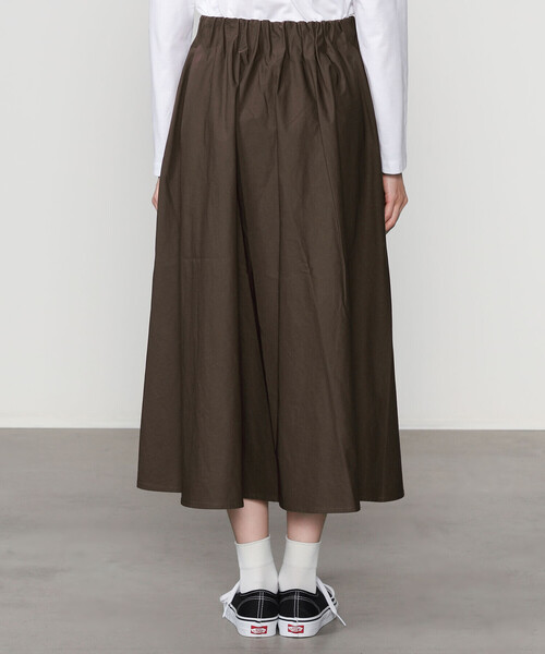ORCIVAL（オーシバル）の「ORCIVAL | ウエストギャザースカート WOMEN（スカート・レディース・ダークブラウン/ブラック/キャメル・1）」の12枚目の写真