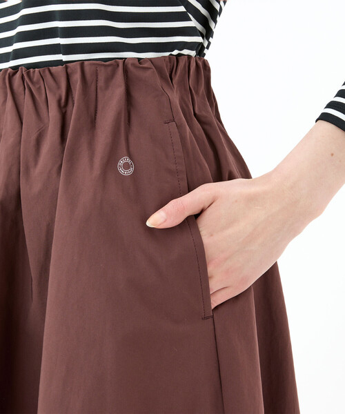ORCIVAL（オーシバル）の「ORCIVAL | ウエストギャザースカート WOMEN（スカート・レディース・ダークブラウン/ブラック/キャメル・1）」の17枚目の写真