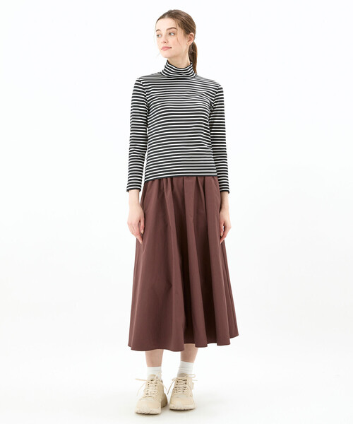 ORCIVAL（オーシバル）の「ORCIVAL | ウエストギャザースカート WOMEN（スカート・レディース・ダークブラウン/ブラック/キャメル・1）」の18枚目の写真