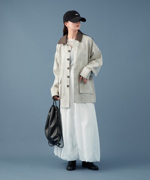 mystic（ミスティック）の「配色カラーカバーオール（カバーオール・レディース・ベージュ/グレー・FREE）」の10枚目の写真