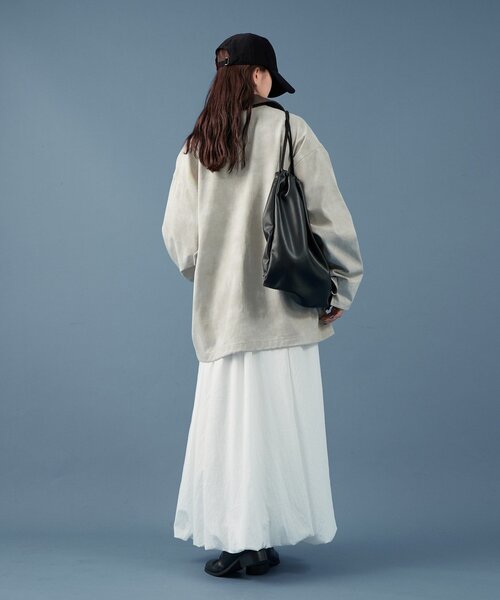 mystic（ミスティック）の「配色カラーカバーオール（カバーオール・レディース・ベージュ/グレー・FREE）」の4枚目の写真