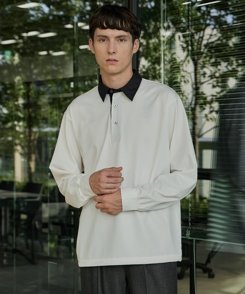 UNITED TOKYO(ユナイテッドトウキョウ)の「ラガードロストポロシャツ(Tシャツ/カットソー・メンズ・オフホワイト/グレー/ブラック・1/2)」の13枚目の写真