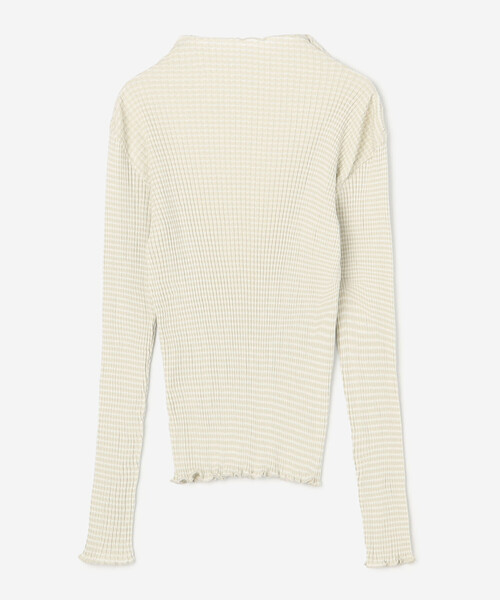 LE GLAZIK(ルグラジック)の「LE GLAZIK | コットンランダムリブ ボトルネック長袖Tシャツ WOMEN(Tシャツ/カットソー・レディース・ホワイト系その他/グレー系その他/ピンク系その他・36)」の10枚目の写真