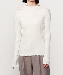 LE GLAZIK | LE GLAZIK | コットンランダムリブ ボトルネック長袖Tシャツ WOMEN(Tシャツ/カットソー)