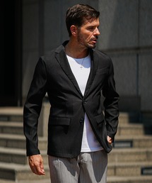 SOMEDIFF（サムディフ）の「ツイルテーラードジャケット メンズ スーツ ストレッチ 黒 白 茶色 ブラック ホワイト ブラウン（テーラードジャケット）」