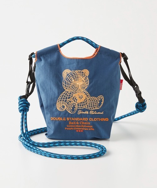 DOUBLE STANDARD CLOTHING（ダブルスタンダードクロージング）の「Ball&Chain / ベアショルダーバッグ（ショルダーバッグ・レディース・サックスブルー/チャコールグレー・FREE）」の8枚目の写真