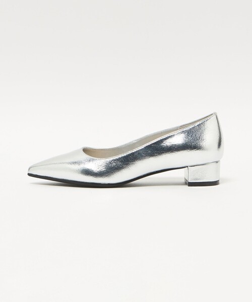 SY UNITED ARROWS(シーユナイテッドアローズ)の「<SY> ポインテッドプレーン SM パンプス30↑(パンプス・レディース・シルバー/ブラック・23cm/25cm/22.5cm/23.5cm/24.5cm/24cm/22cm)」の1枚目の写真