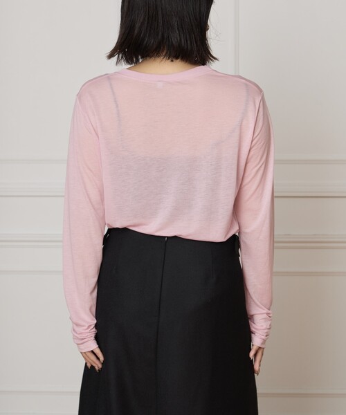 BASERANGE（ベースレンジ）の「Baserange/ベースレンジ LONG SLEEVE TEE TTLSBL-WI25（Tシャツ/カットソー・レディース・ピンク・FREE）」の3枚目の写真