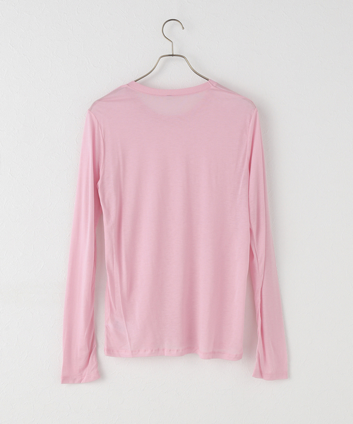 BASERANGE（ベースレンジ）の「Baserange/ベースレンジ LONG SLEEVE TEE TTLSBL-WI25（Tシャツ/カットソー・レディース・ピンク・FREE）」の5枚目の写真