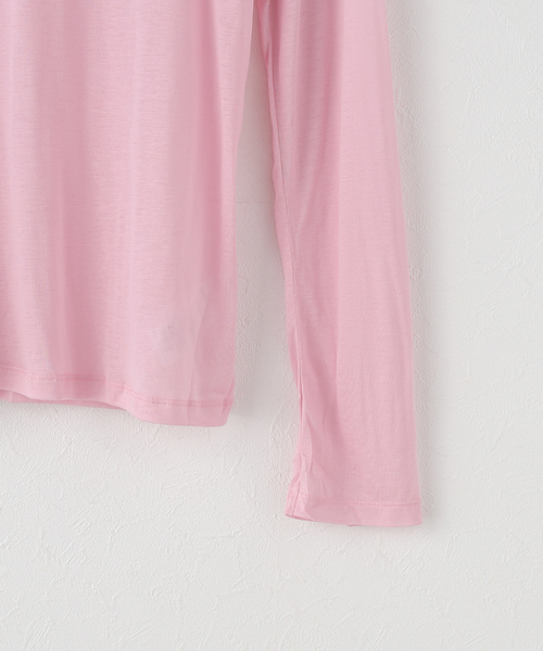 BASERANGE（ベースレンジ）の「Baserange/ベースレンジ LONG SLEEVE TEE TTLSBL-WI25（Tシャツ/カットソー・レディース・ピンク・FREE）」の6枚目の写真