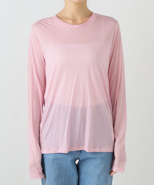 BASERANGE（ベースレンジ）の「Baserange/ベースレンジ LONG SLEEVE TEE TTLSBL-WI25（Tシャツ/カットソー・レディース・ピンク・FREE）」の10枚目の写真