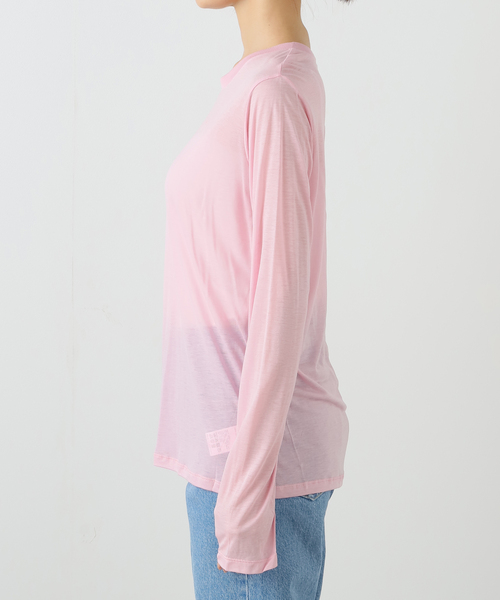 BASERANGE（ベースレンジ）の「Baserange/ベースレンジ LONG SLEEVE TEE TTLSBL-WI25（Tシャツ/カットソー・レディース・ピンク・FREE）」の11枚目の写真