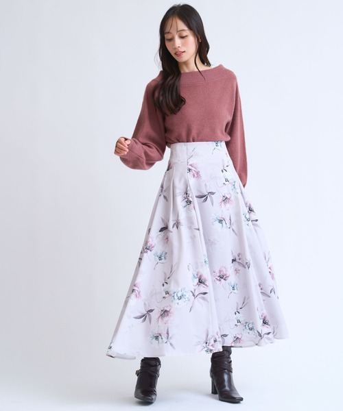 NOELA（ノエラ）の「ラクーンブレンドオフショルニット（ニット/セーター・レディース・ピンク/イエロー/ベージュ/チャコールグレー・フリー）」の13枚目の写真