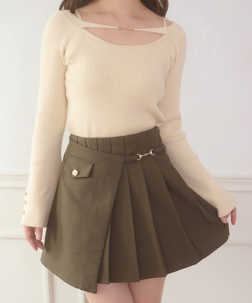 スカート mohair mini skirt tweed balloon mini skirt（マキシ・ロングスカート） | CODE A