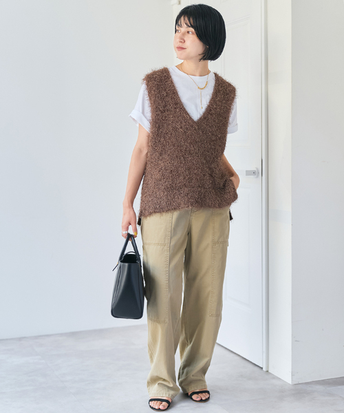 今季完売◎スピックアンドスパン／シャギーベスト シャギーベスト（ベスト）｜Spick & Span（スピックアンドスパン）の