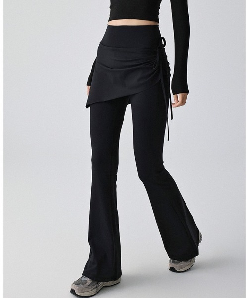 Vini(ヴィニ)の「レイヤードシルエットパンツ (スカートパンツ)(その他パンツ・レディース・ブラウン/ブラック/グレー・MEDIUM)」の5枚目の写真