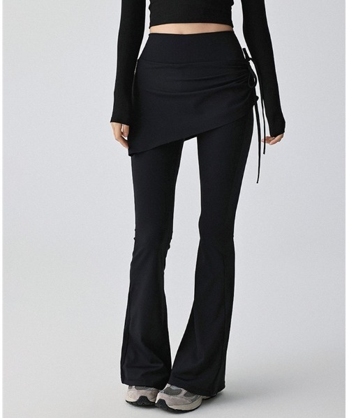 Vini(ヴィニ)の「レイヤードシルエットパンツ (スカートパンツ)(その他パンツ・レディース・ブラウン/ブラック/グレー・MEDIUM)」の8枚目の写真