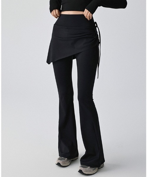 Vini(ヴィニ)の「レイヤードシルエットパンツ (スカートパンツ)(その他パンツ・レディース・ブラウン/ブラック/グレー・MEDIUM)」の9枚目の写真