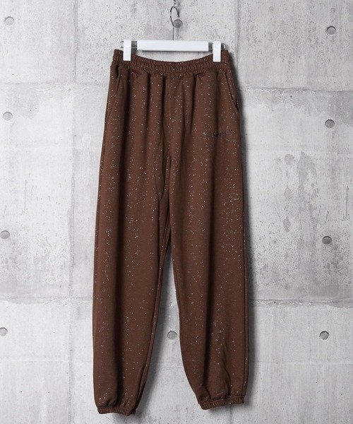 STARTER(スターター)の「STARTER ラメプリント スウェットパンツ 【 セットアップ 対応 】 / STARTER Glitter Print Sweatpants(スウェットパンツ・レディース・ブラウン/ブラック・M/L)」の15枚目の写真