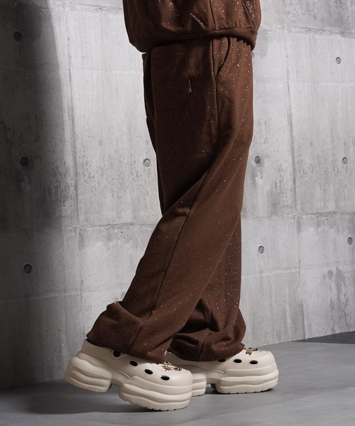 STARTER(スターター)の「STARTER ラメプリント スウェットパンツ 【 セットアップ 対応 】 / STARTER Glitter Print Sweatpants(スウェットパンツ・レディース・ブラウン/ブラック・M/L)」の22枚目の写真