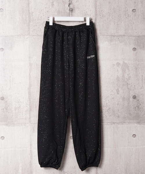 STARTER(スターター)の「STARTER ラメプリント スウェットパンツ 【 セットアップ 対応 】 / STARTER Glitter Print Sweatpants(スウェットパンツ・レディース・ブラウン/ブラック・M/L)」の4枚目の写真