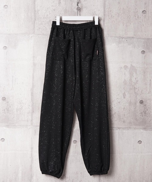 STARTER(スターター)の「STARTER ラメプリント スウェットパンツ 【 セットアップ 対応 】 / STARTER Glitter Print Sweatpants(スウェットパンツ・レディース・ブラウン/ブラック・M/L)」の5枚目の写真
