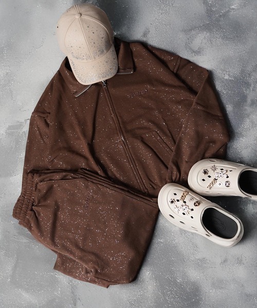 STARTER(スターター)の「STARTER ラメプリント スウェットパンツ 【 セットアップ 対応 】 / STARTER Glitter Print Sweatpants(スウェットパンツ・レディース・ブラウン/ブラック・M/L)」の17枚目の写真