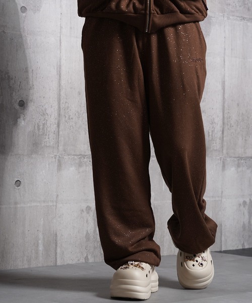 STARTER(スターター)の「STARTER ラメプリント スウェットパンツ 【 セットアップ 対応 】 / STARTER Glitter Print Sweatpants(スウェットパンツ・レディース・ブラウン/ブラック・M/L)」の18枚目の写真
