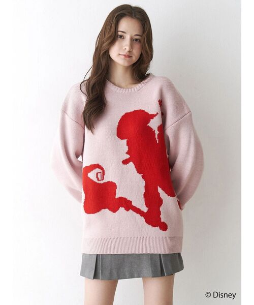 CALNAMUR（カルナムール）の「キングダムハーツ シルエット2wayニット（ニット/セーター・レディース・ピンク/オフホワイト/グレー・FREE）」の14枚目の写真