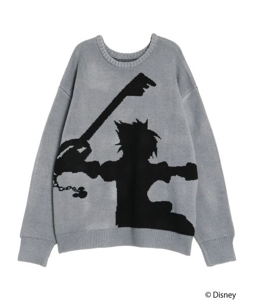 CALNAMUR(カルナムール)の「キングダムハーツ シルエット2wayニット(ニット/セーター・レディース・ピンク/オフホワイト/グレー・FREE)」の1枚目の写真