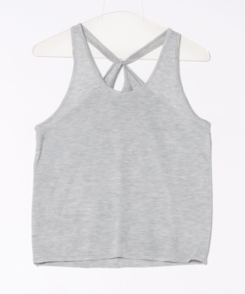 SUWDEE(スーディー)の「back twist layered tops(Tシャツ/カットソー・レディース・アイボリー/グレー・FREE)」の20枚目の写真