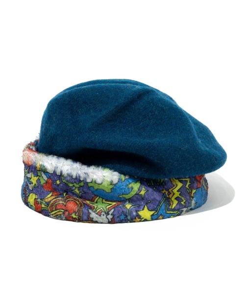 go slow caravan（ゴースローキャラバン）の「オーストラリアン メリノウール ベレー（ハンチング/ベレー帽・レディース・パープル系その他・FREE）」の3枚目の写真