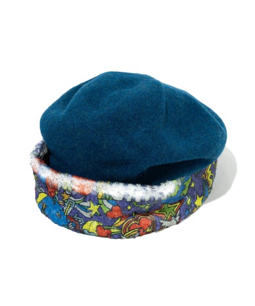 go slow caravan（ゴースローキャラバン）の「オーストラリアン メリノウール ベレー（ハンチング/ベレー帽・レディース・パープル系その他・FREE）」の4枚目の写真