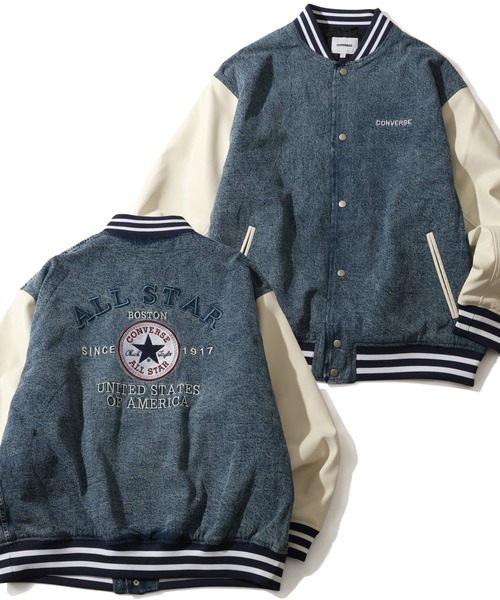 セール】【CONVERSE/コンバース】 デニム＆フェイクメルトン 袖