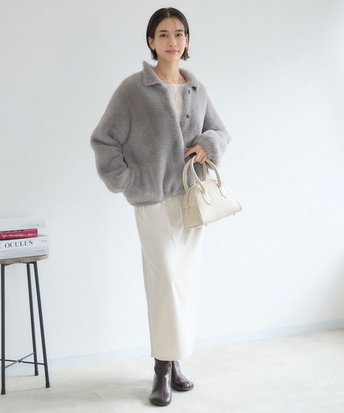 KATHARINE ROSS（キャサリンロス）の「【KATHARINE ROSS】カットコーデュロイタイトスカート（スカート・レディース・アイボリー/チャコールグレー・FREE）」の11枚目の写真