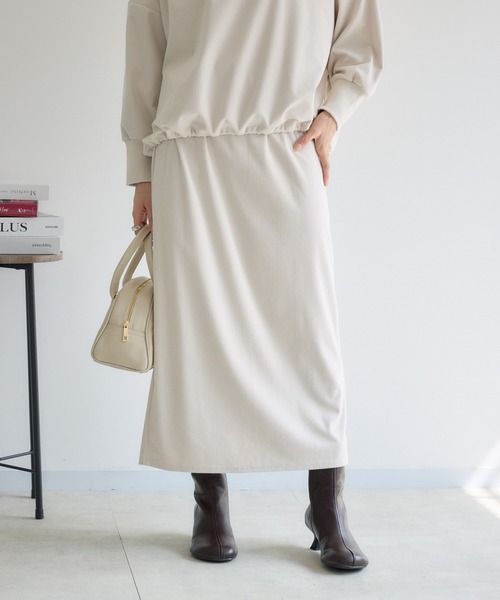 KATHARINE ROSS（キャサリンロス）の「【KATHARINE ROSS】カットコーデュロイタイトスカート（スカート・レディース・アイボリー/チャコールグレー・FREE）」の12枚目の写真