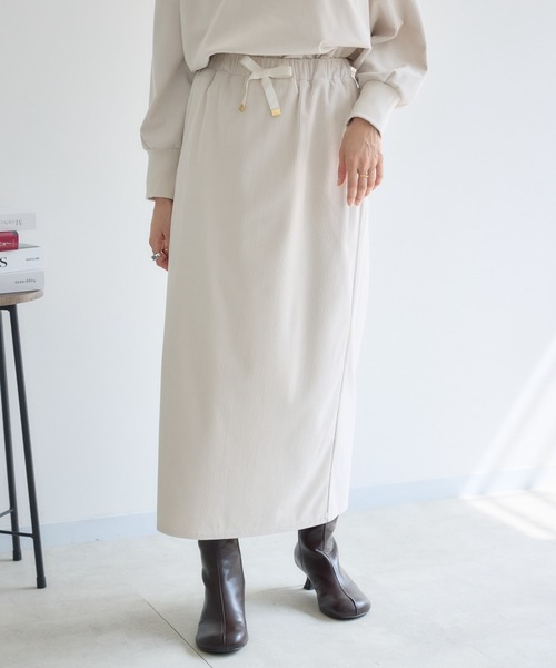 KATHARINE ROSS（キャサリンロス）の「【KATHARINE ROSS】カットコーデュロイタイトスカート（スカート・レディース・アイボリー/チャコールグレー・FREE）」の19枚目の写真