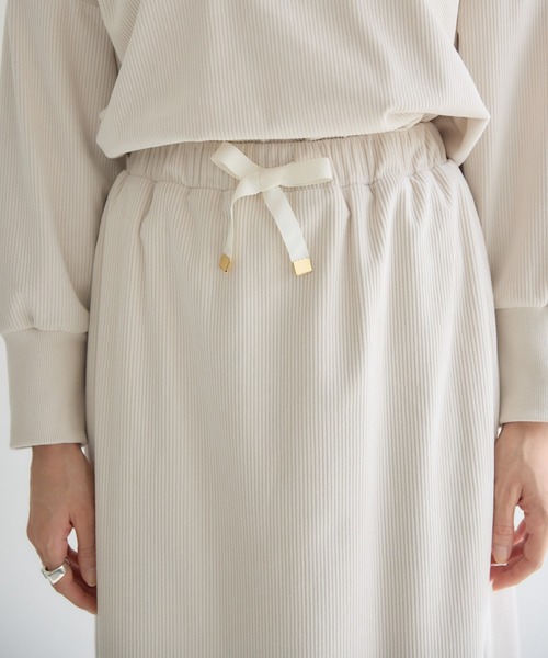 KATHARINE ROSS（キャサリンロス）の「【KATHARINE ROSS】カットコーデュロイタイトスカート（スカート・レディース・アイボリー/チャコールグレー・FREE）」の22枚目の写真