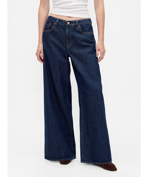 セール】ロースラング エクストラバギーデニム（デニムパンツ）｜GAP