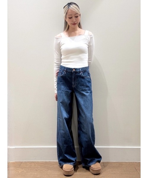 GAP(ギャップ)の「ローライズ エクストラバギーデニム(デニムパンツ・レディース・インディゴブルー・23/24/25/26/27/28/29/30)」の8枚目の写真